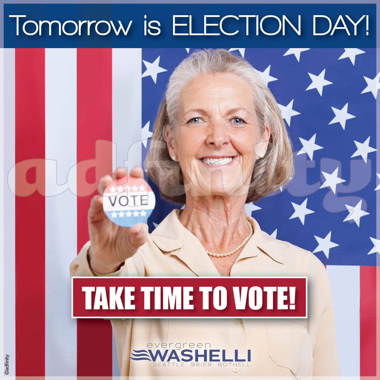 Tomorrow Is Election Day! (Facebook) adfinity